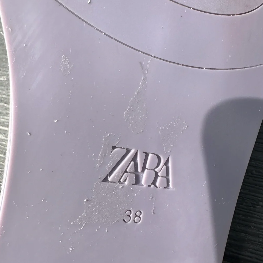 Zara Women's Lavender Slide Sandals size 38 - Picture 7 of 8
